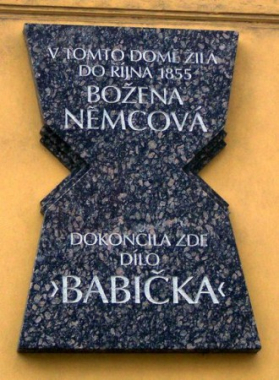 Pamětní deska ve Vyšehradské ulici v Praze