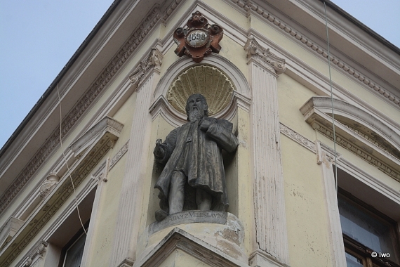 Socha Daniela Adama z Veleslavína v Mělníku 