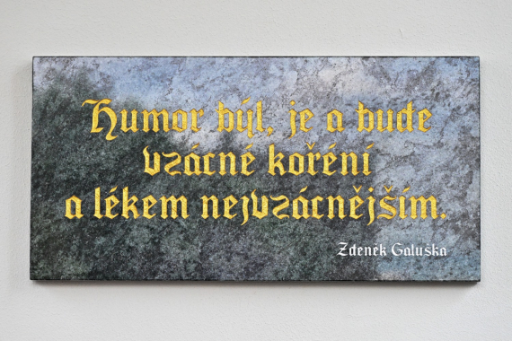 Pamětní deska Zdeňka Galušky v Uherském Ostrohu
