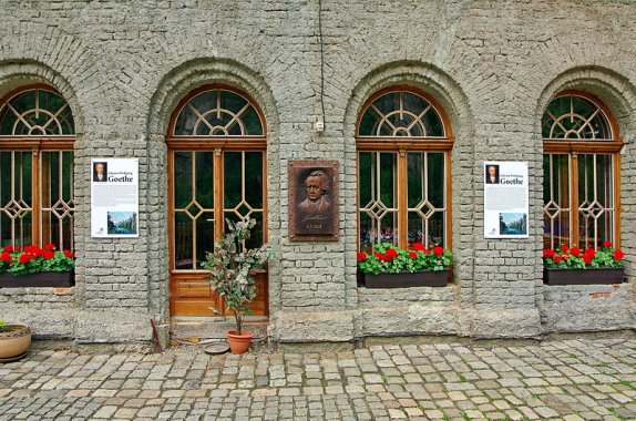 Pamětní deska Johanna Wolfganga von Goetha u Svatošských   skal