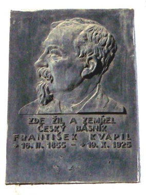 Pamětní deska Františka Kvapila v Praze