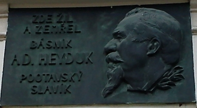 Pamětní deska Adolfa Heyduka v Písku