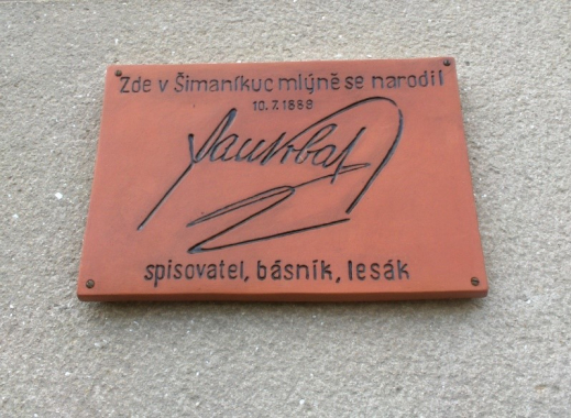 Pamětní deska Jana Vrby v Klenčí pod Čerchovem