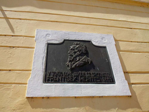 Pamětní deska Františka Heritese ve Vodňanech